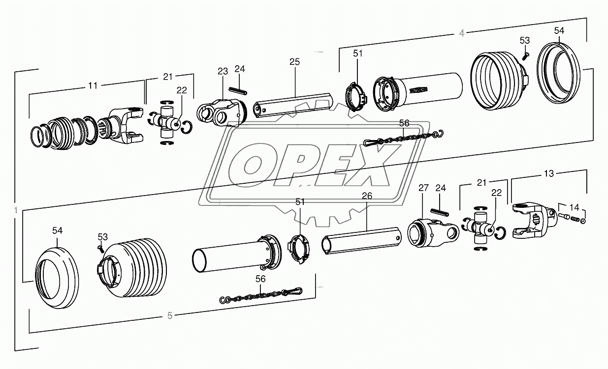 Main Pto shaft 851001 - 853000