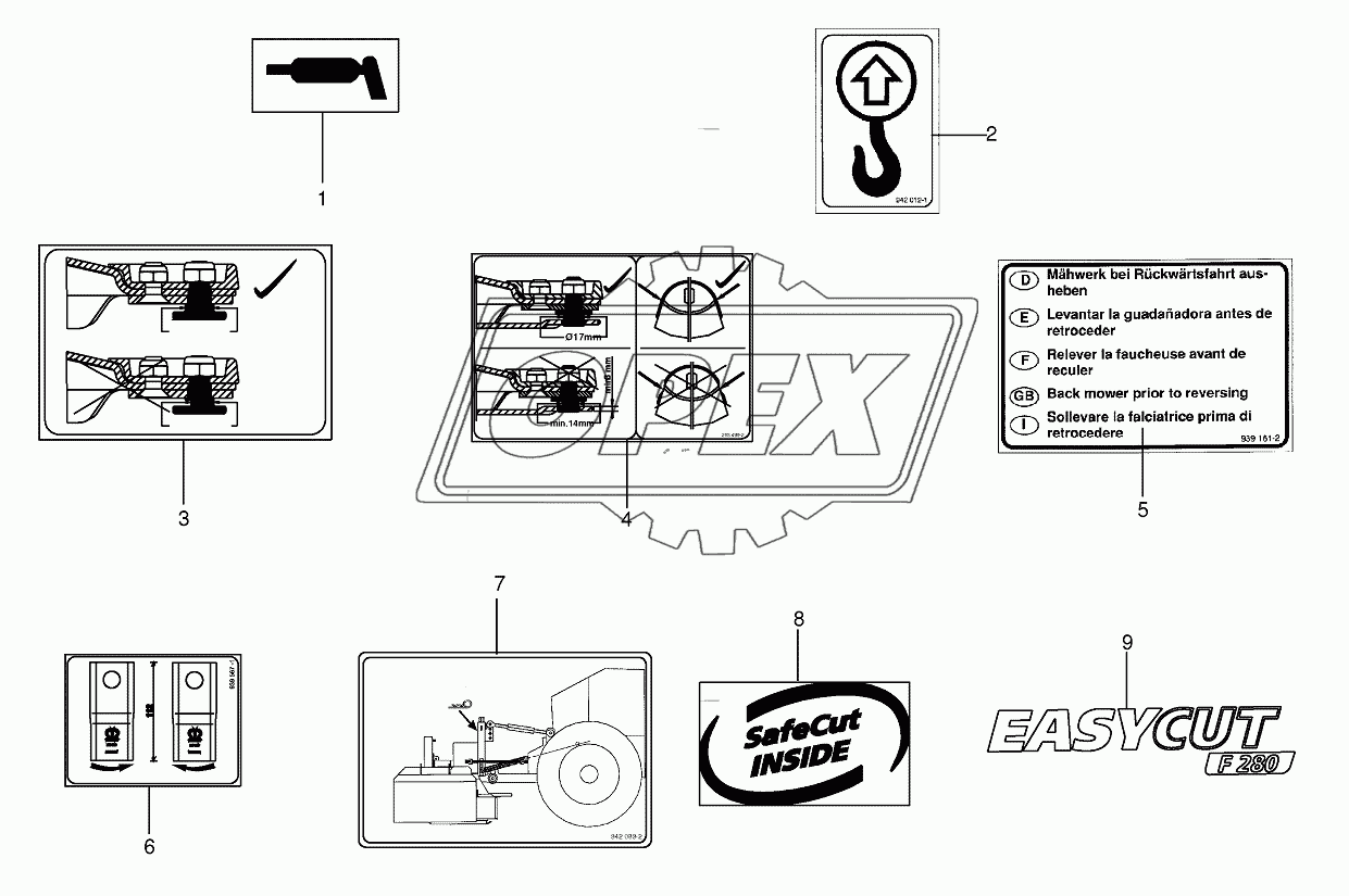 General information labels 815000 - 853000