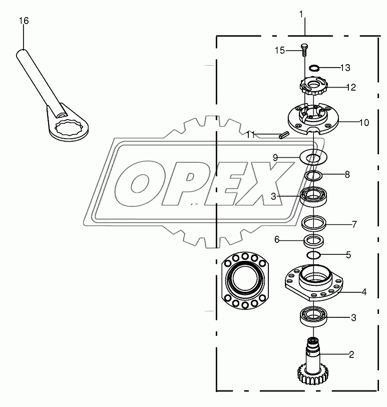 Bearing housing - SafeCut INSIDE