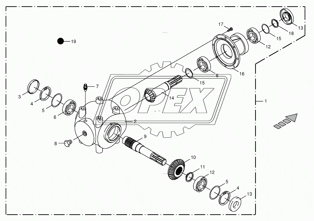 Angle gear 619440 - 752300