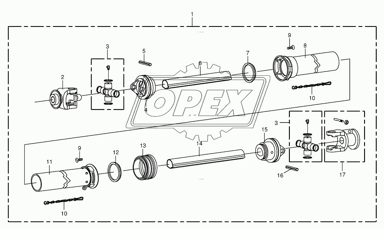 Main Pto shaft 619440 - 729700