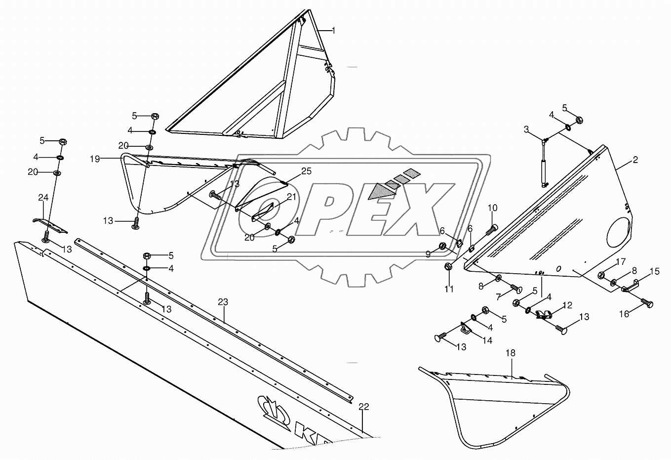 External hood / Prorecting skirt 752301 - 824610