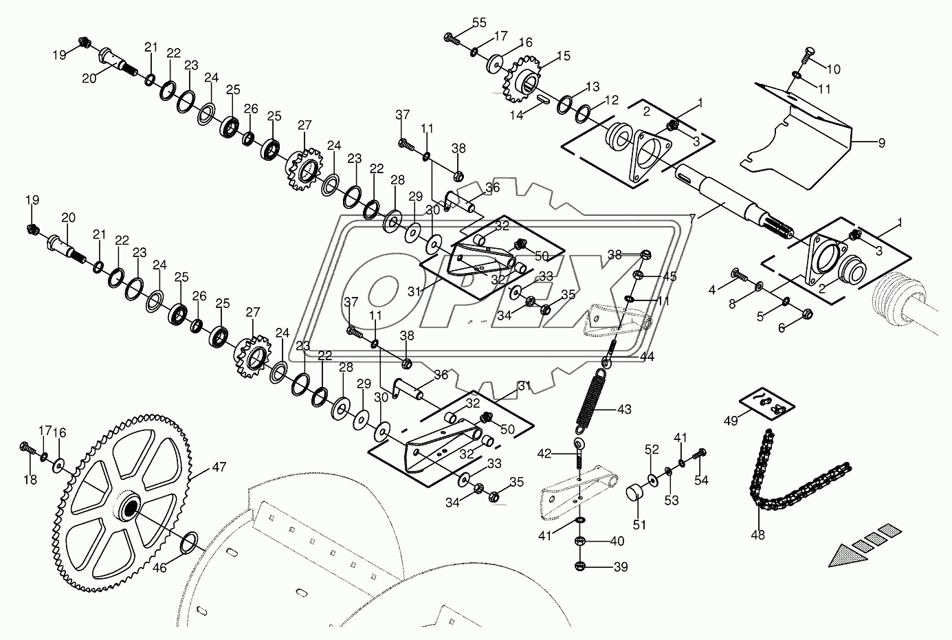 Auger gear 752301 - 824610