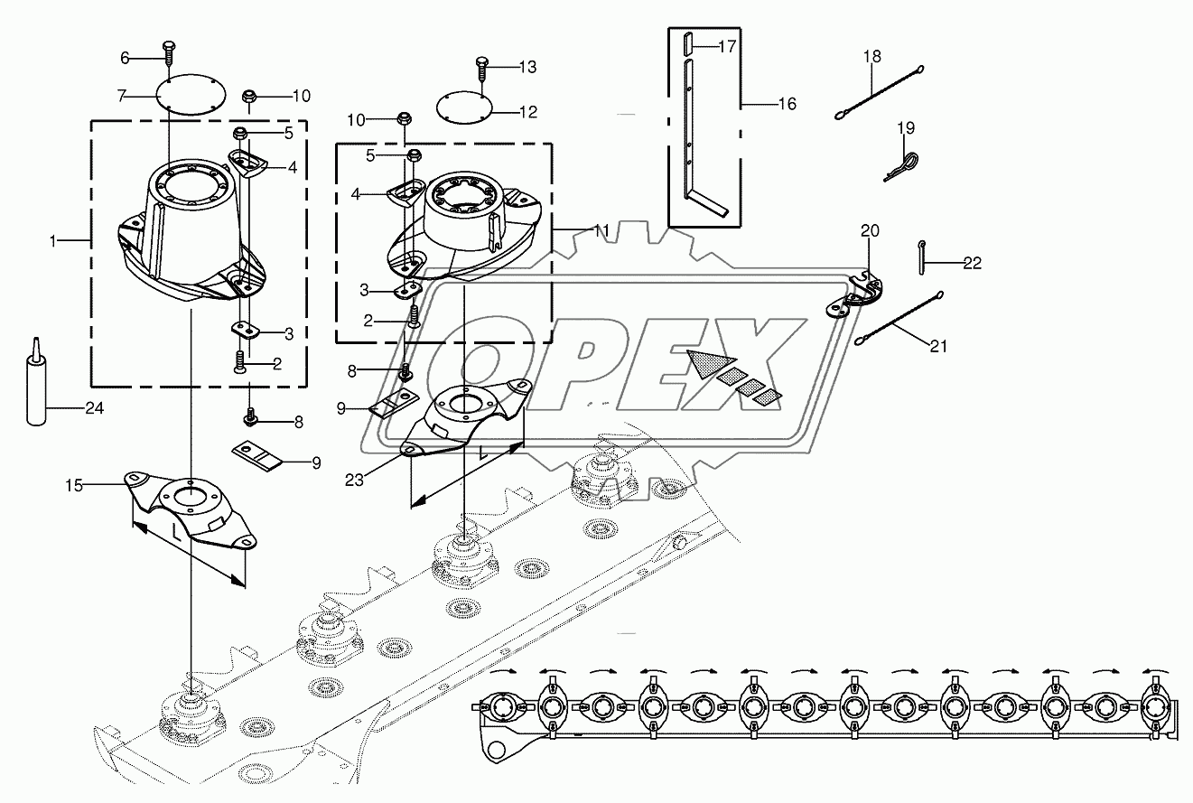 Blade quick coupler 752301 - 824610