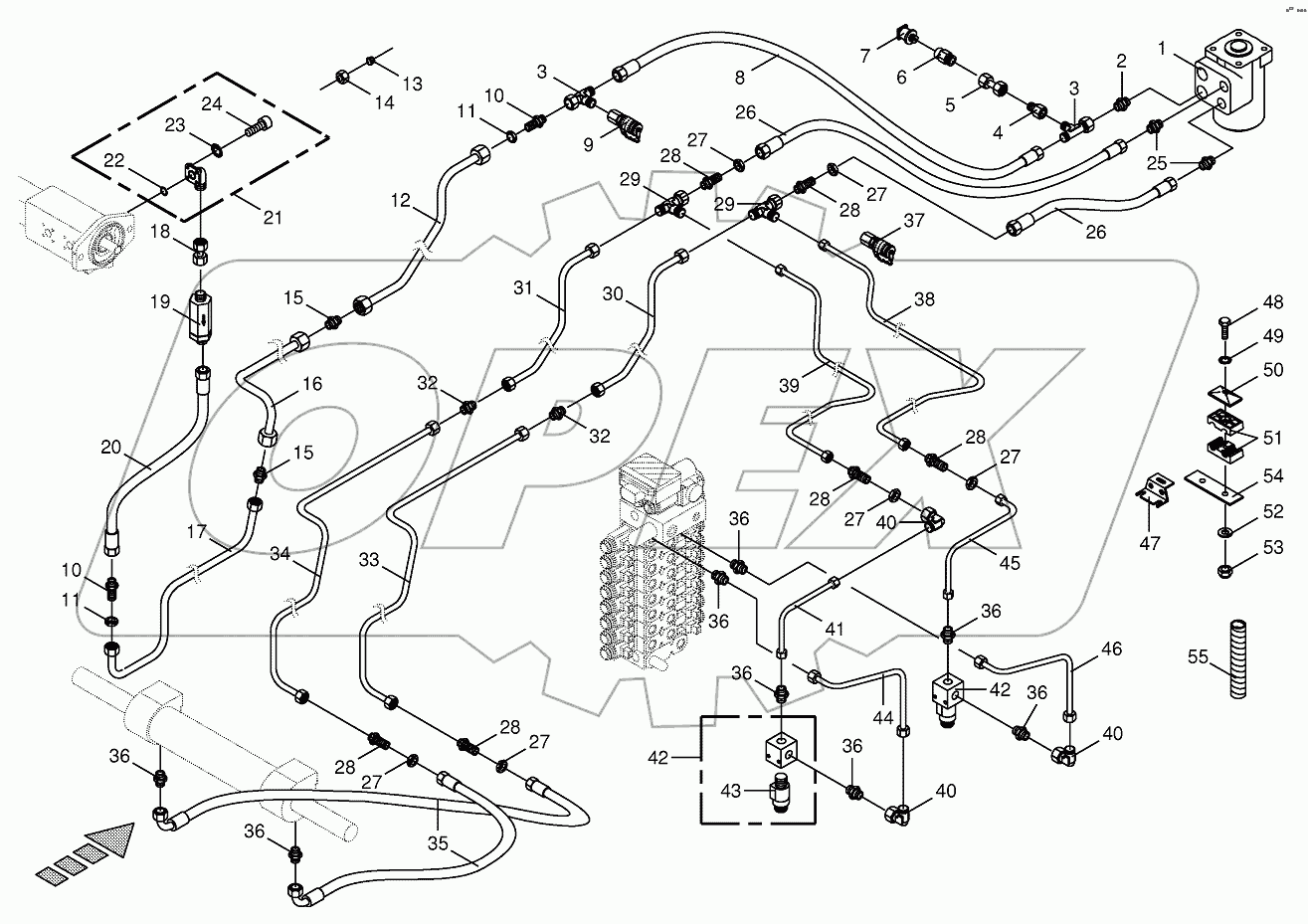 Hydraulic steering system 783000-783100