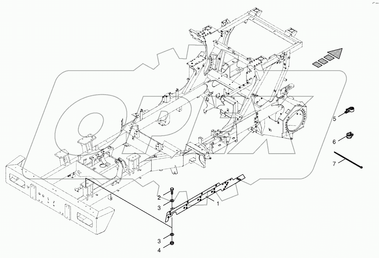 Wiring harness fastening