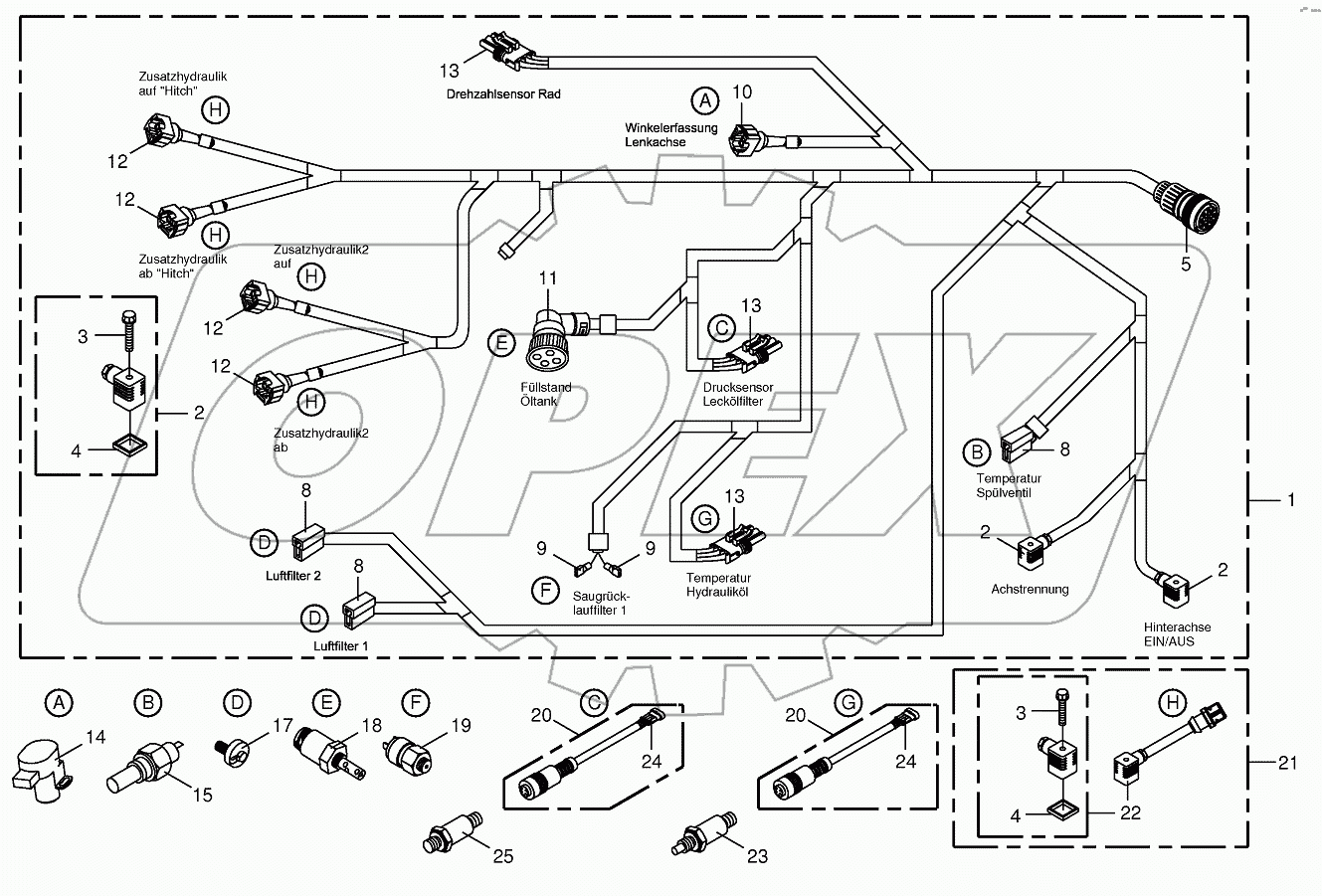 Wiring Harness-rear/drive valve