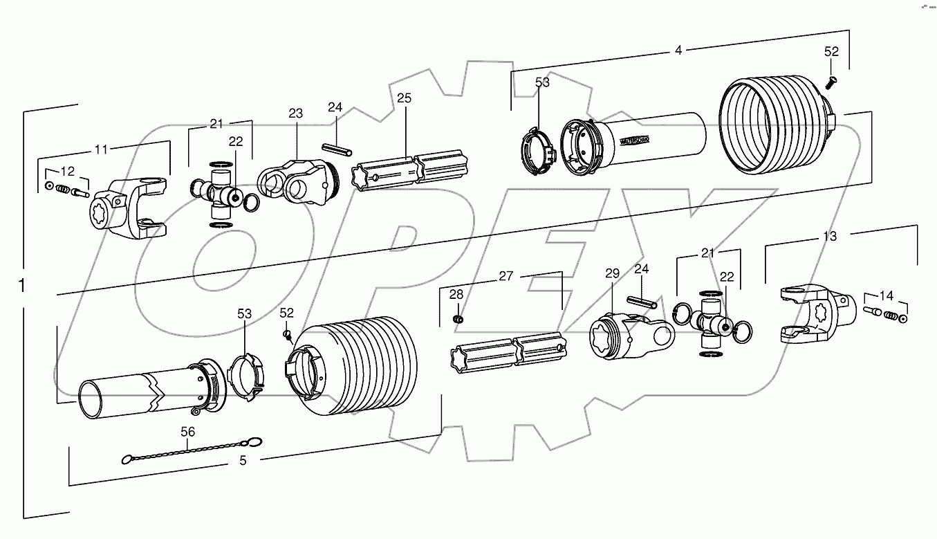 P.T.O shafts-drive-Pick-up
