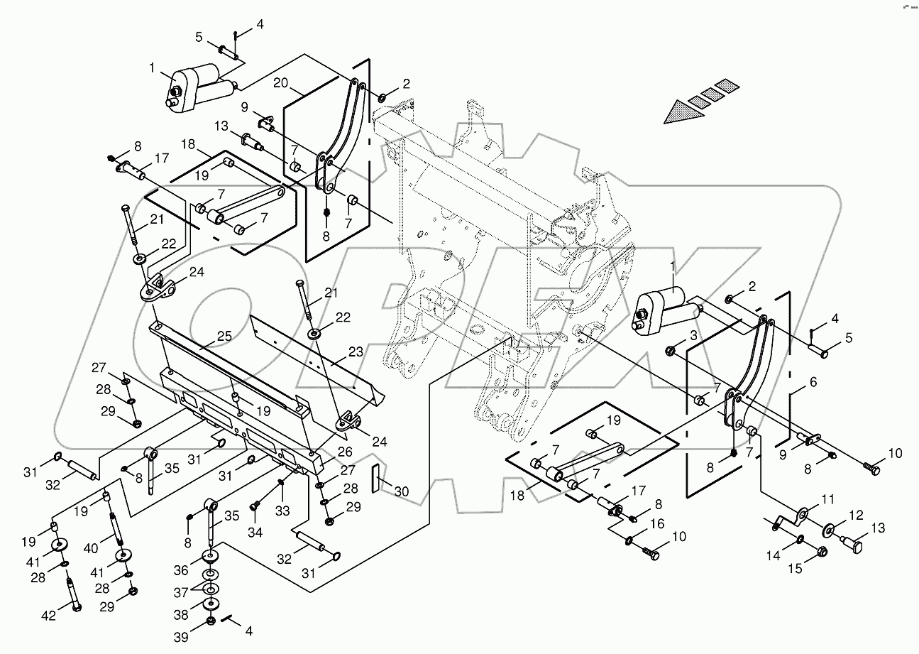 Shear bar adjustment