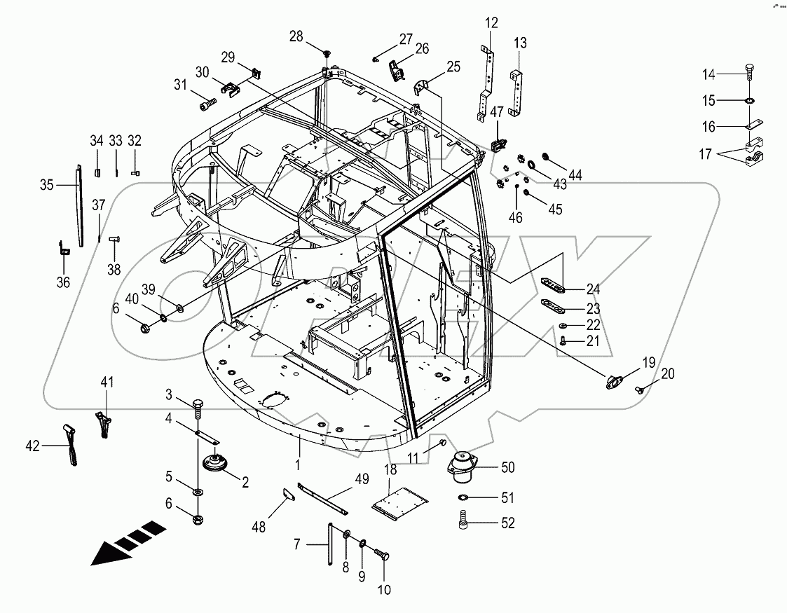 Cab - frame / mounting parts