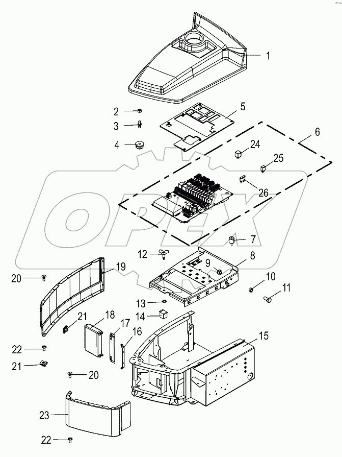 Cab - console 906001 - 932000