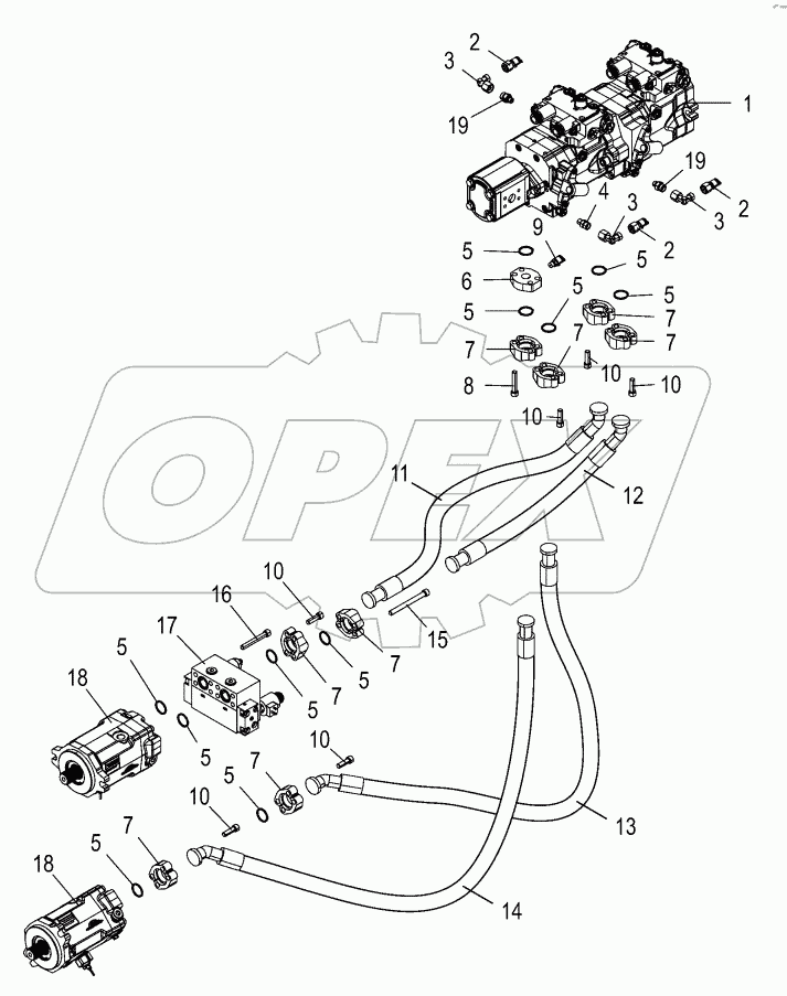 HP line hydraulic system