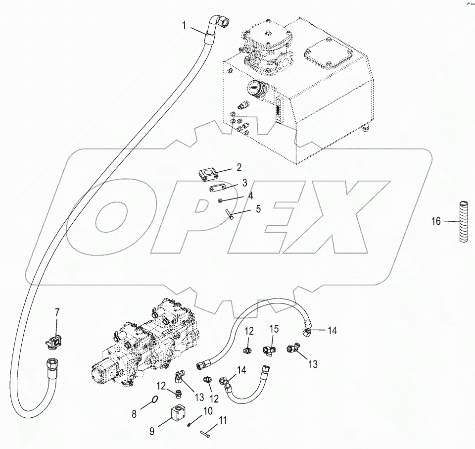 Suction lines / charge pressure lines