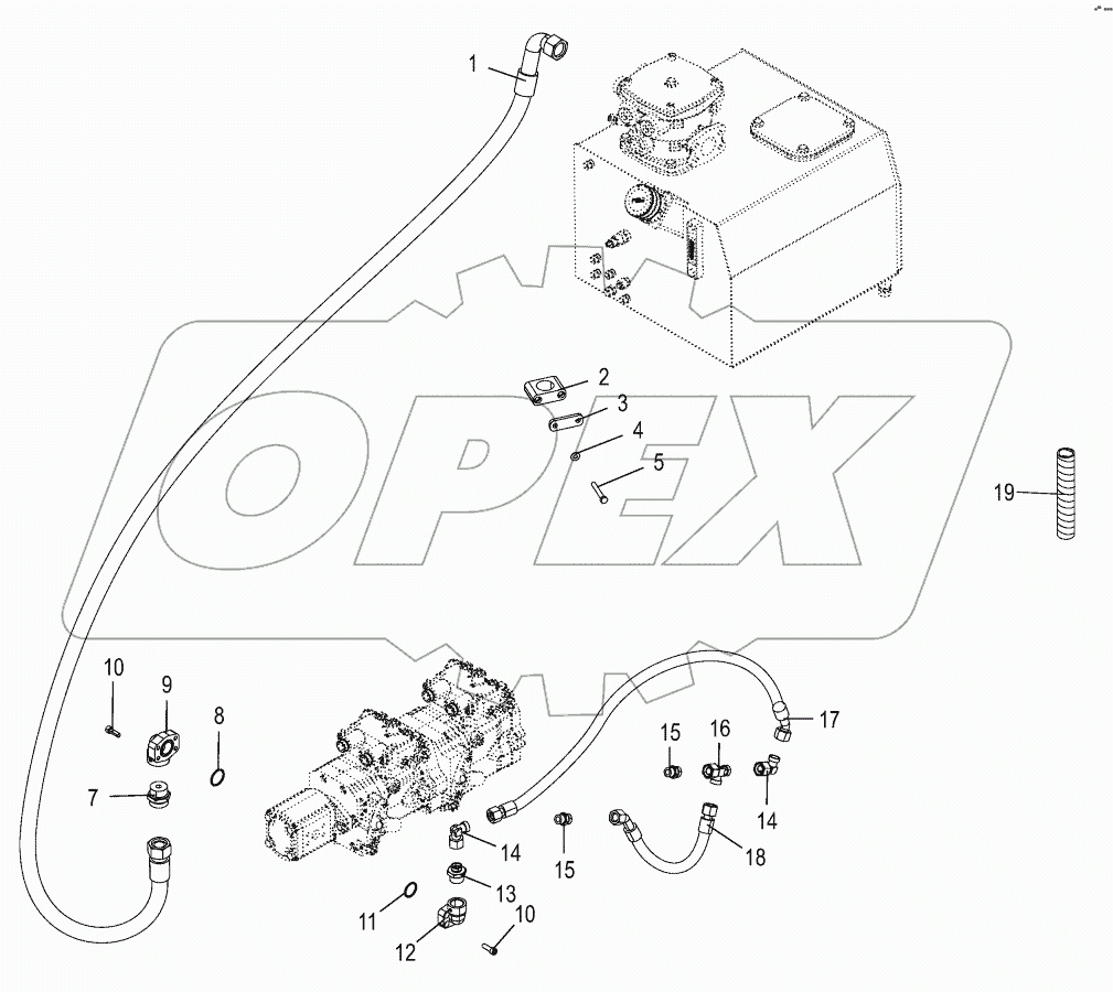 Suction lines / charge pressure lines