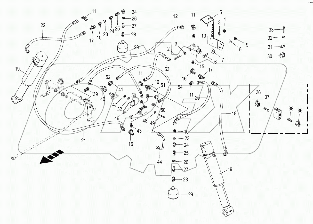Hydraulics - axle level