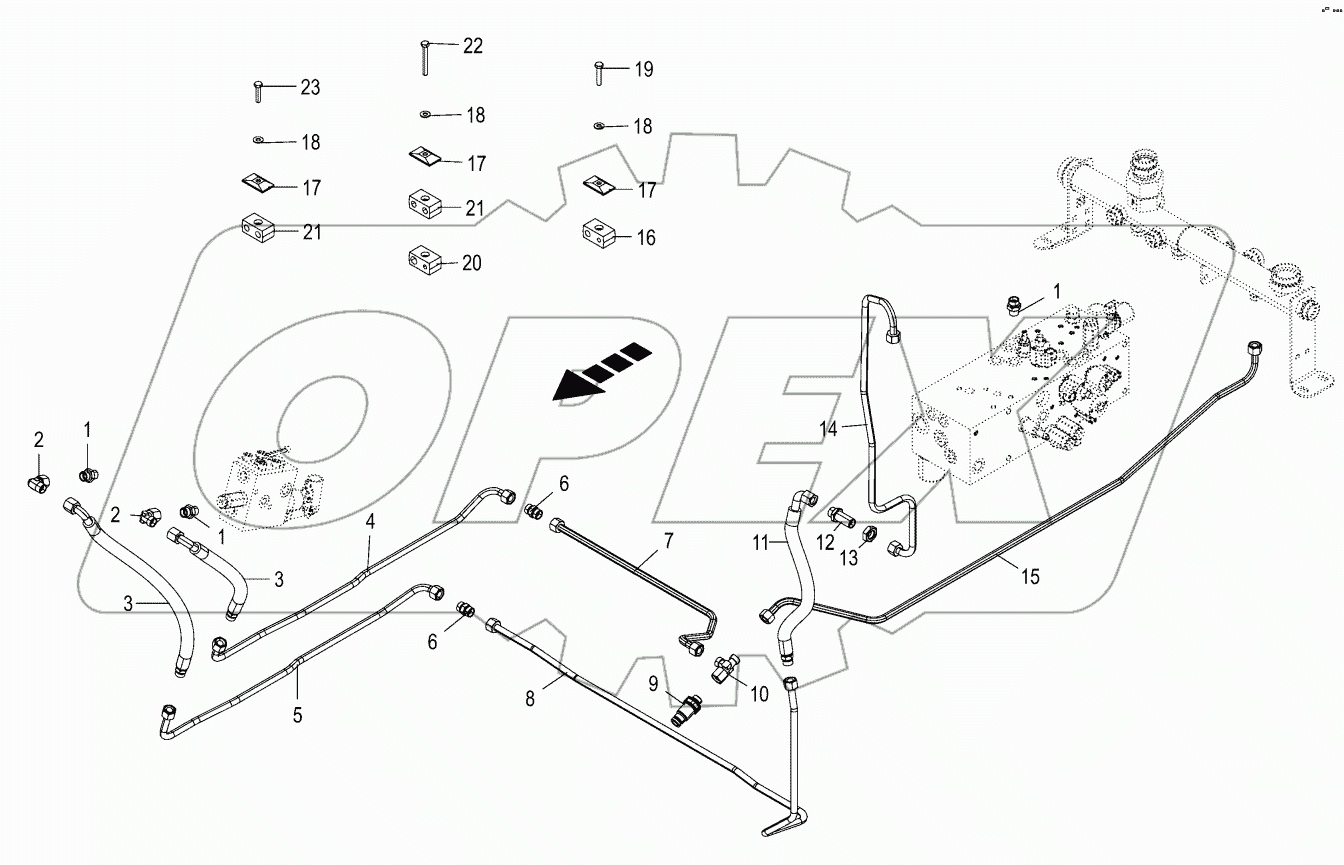 Hydraulics - brake rear