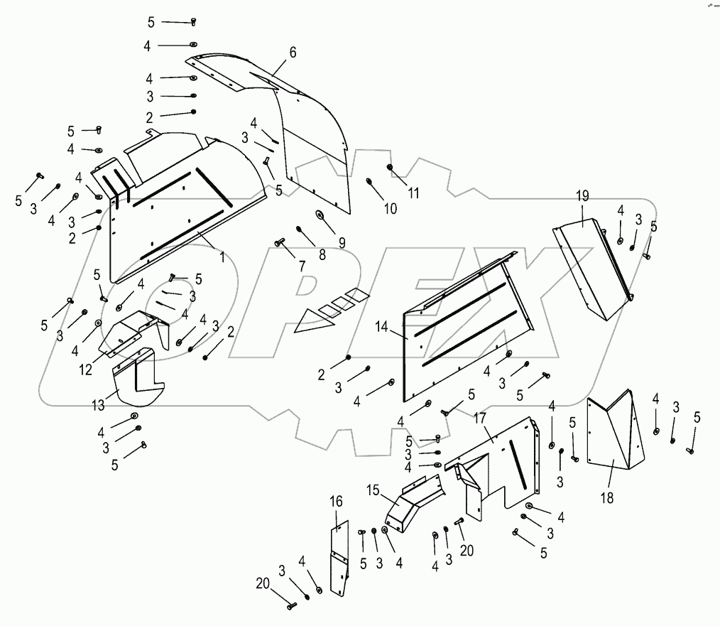 Wheel well - front 847800 - 905000