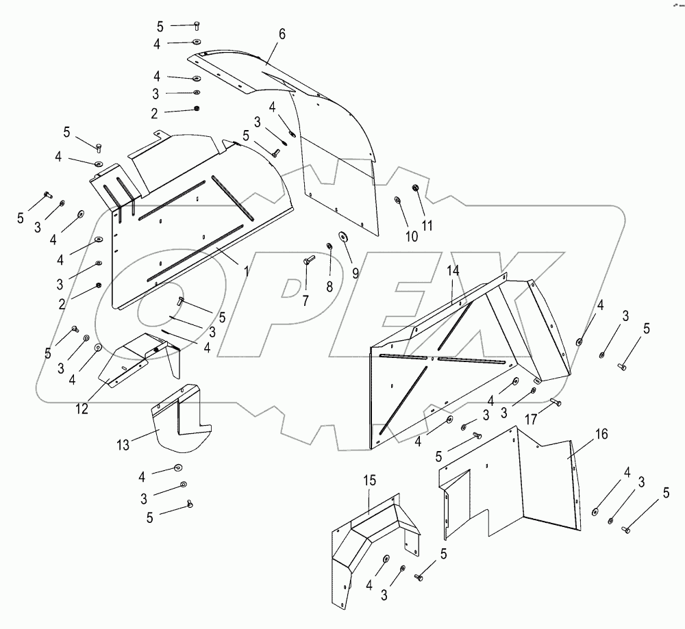 Wheel well - front 905001 - 932000