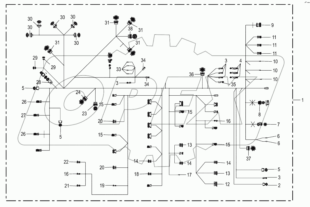 Wiring harness - panel