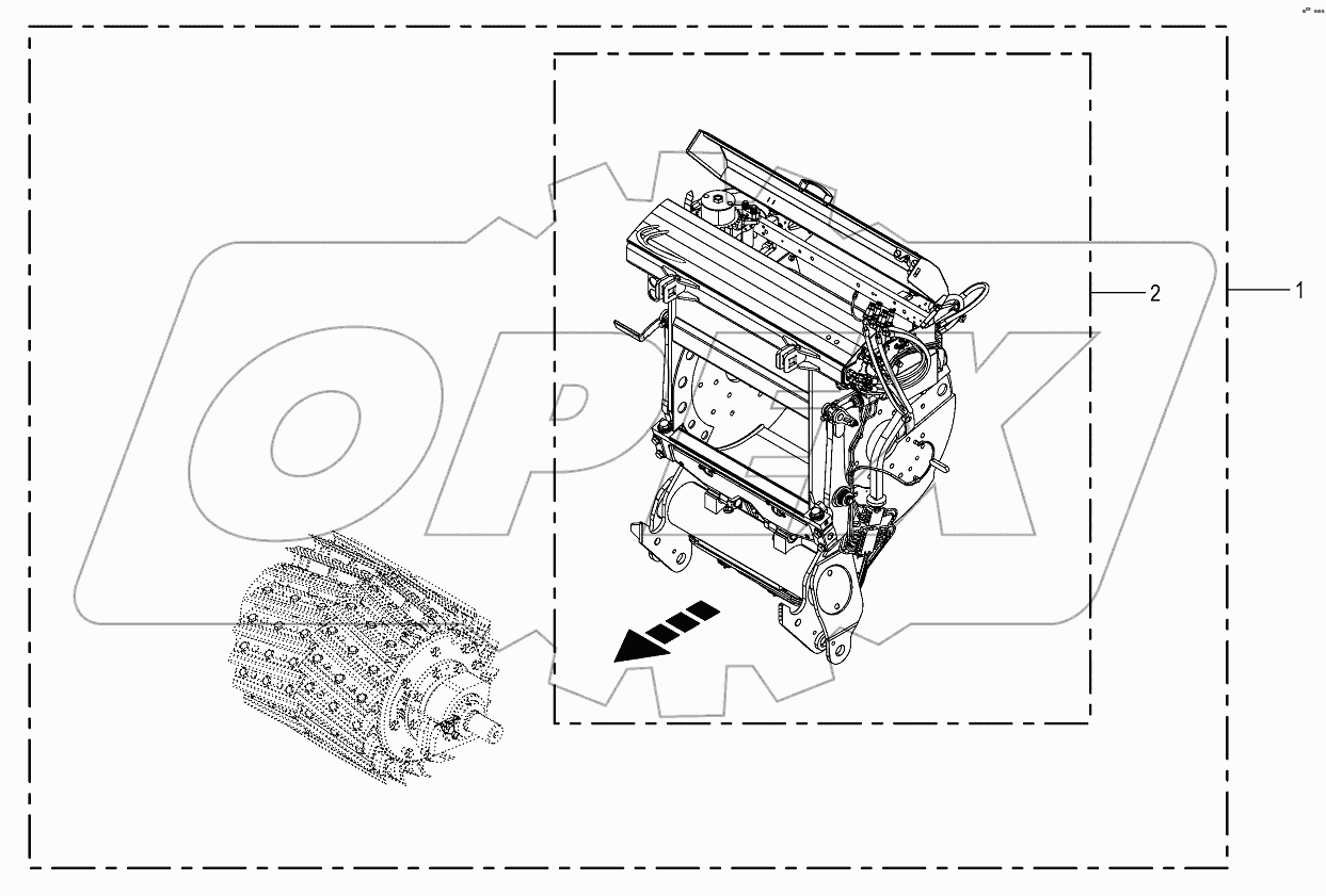Chopping aggregate -cpl. without blades