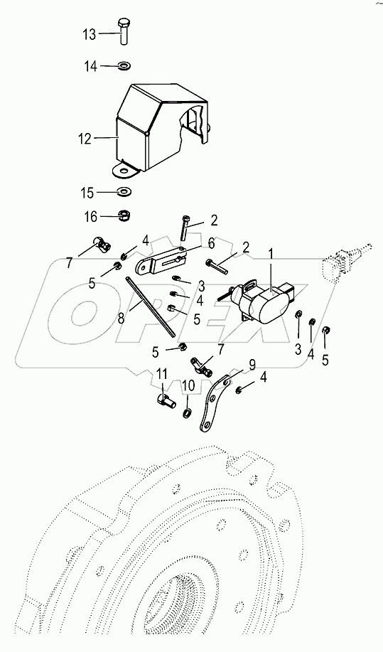 Angle sensor - chopping drum