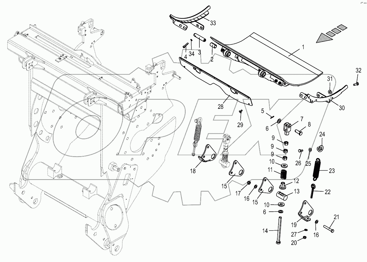 Drum base -spring-mounted