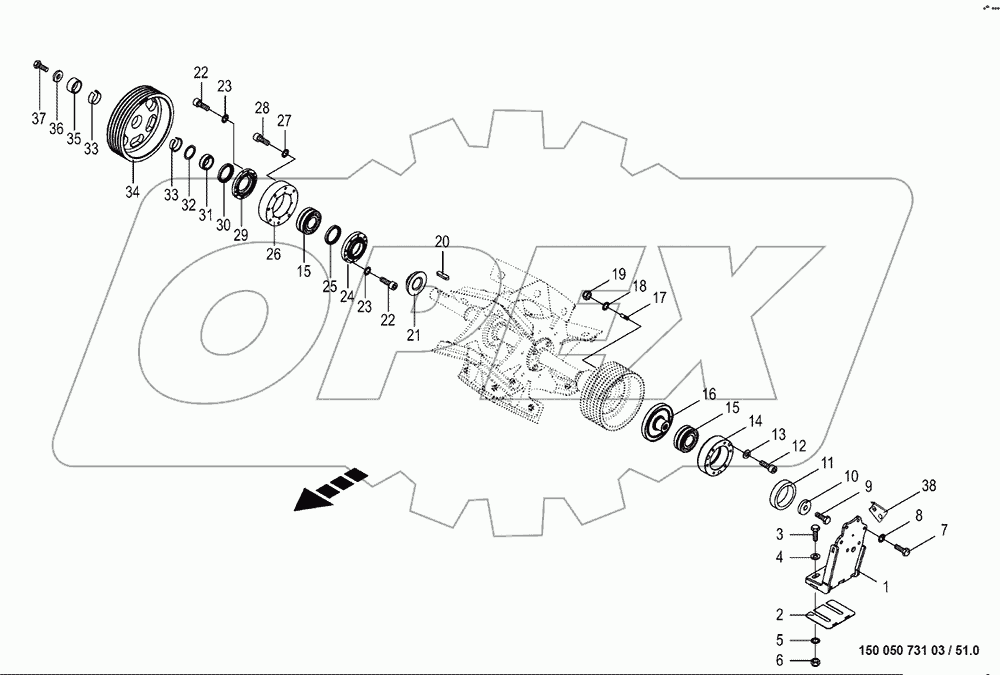 Discharge accelerator / bearing