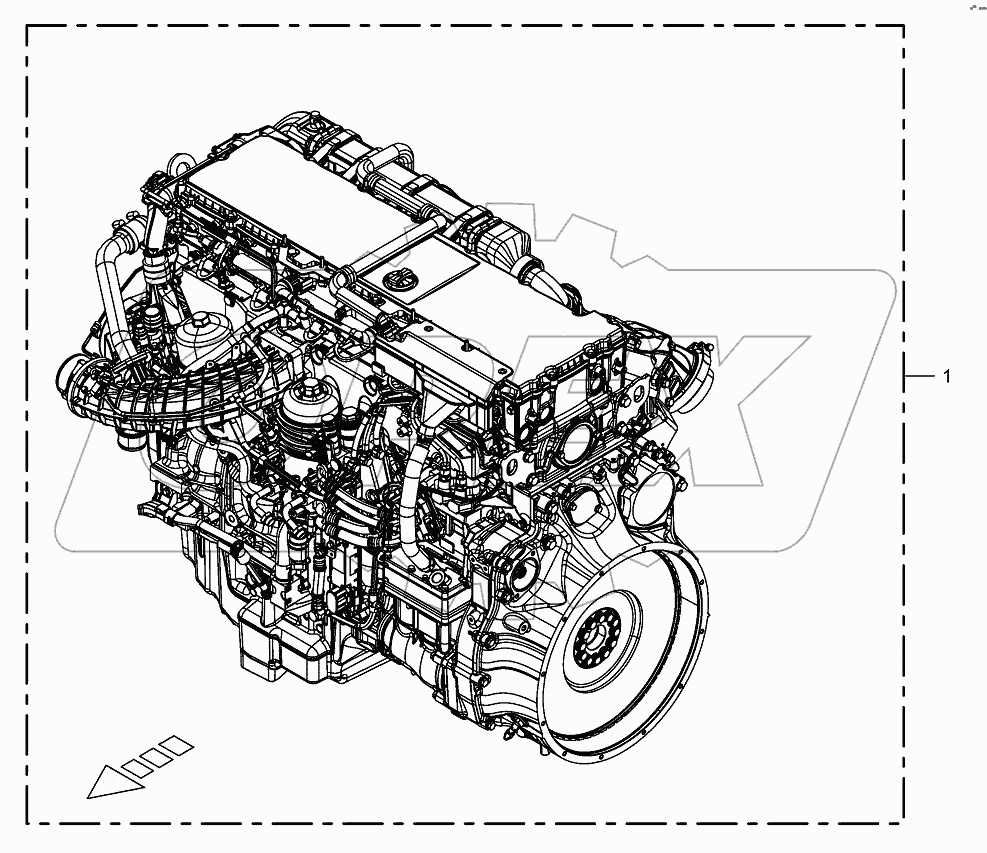 Diesel engine-BIG X 580