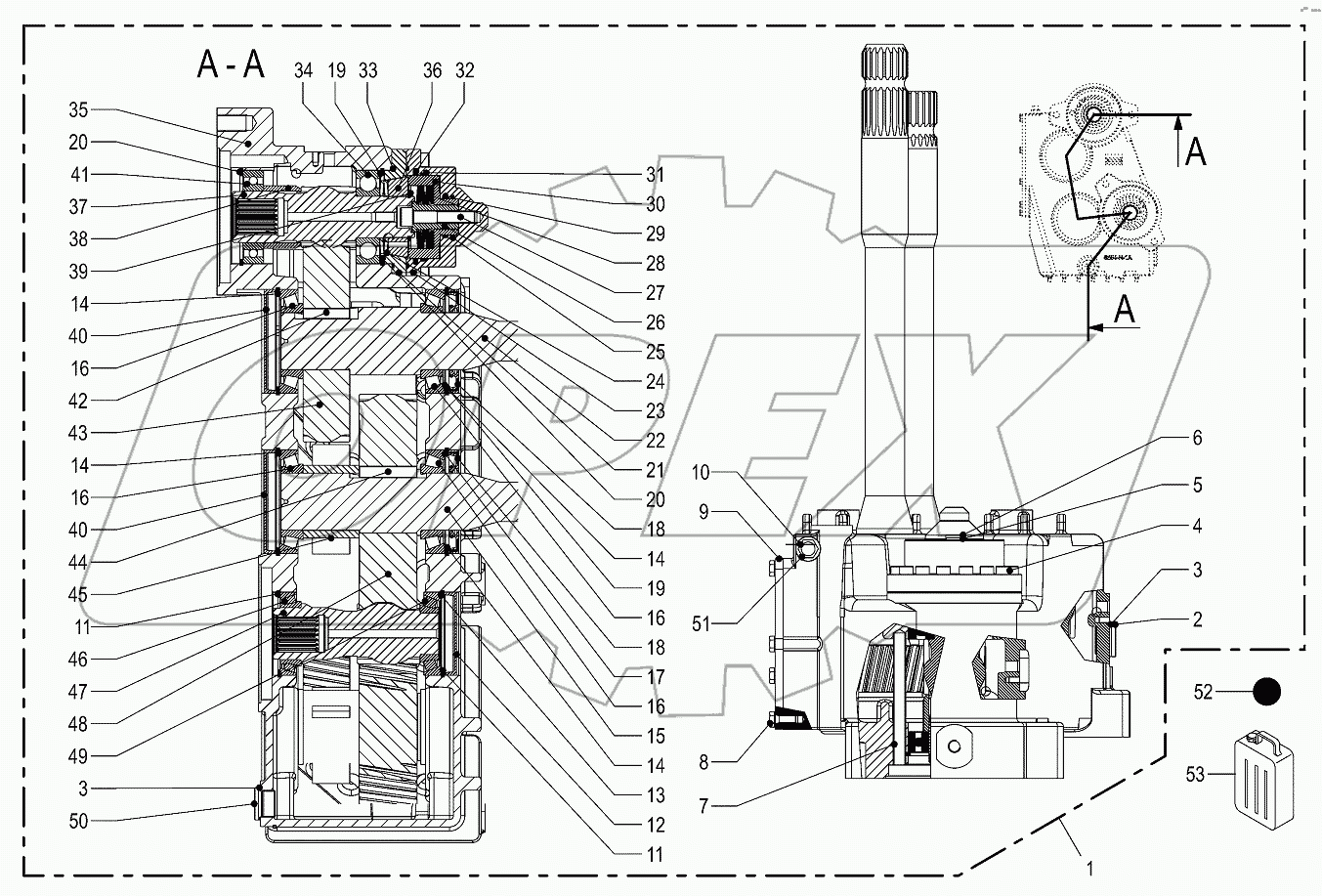 Auxiliary gearbox