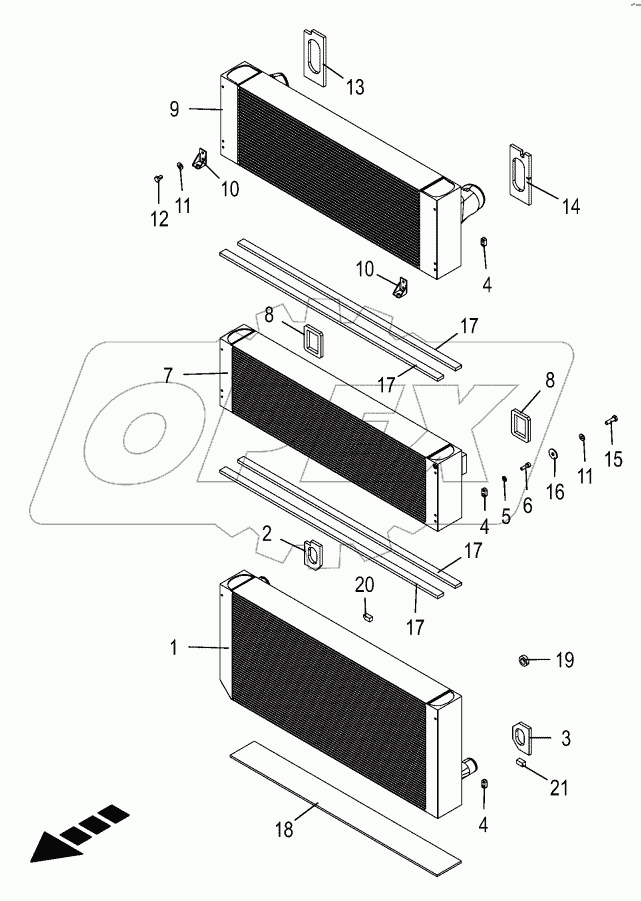 Radiator set