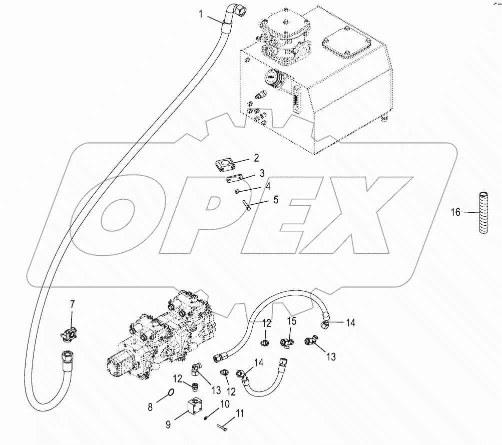 Suction lines / charge pressure lines