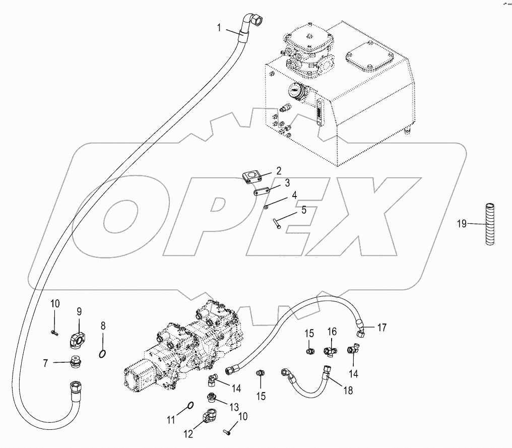 Suction lines / charge pressure lines