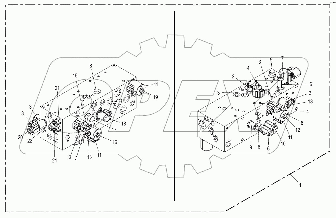 Hydraulic main block