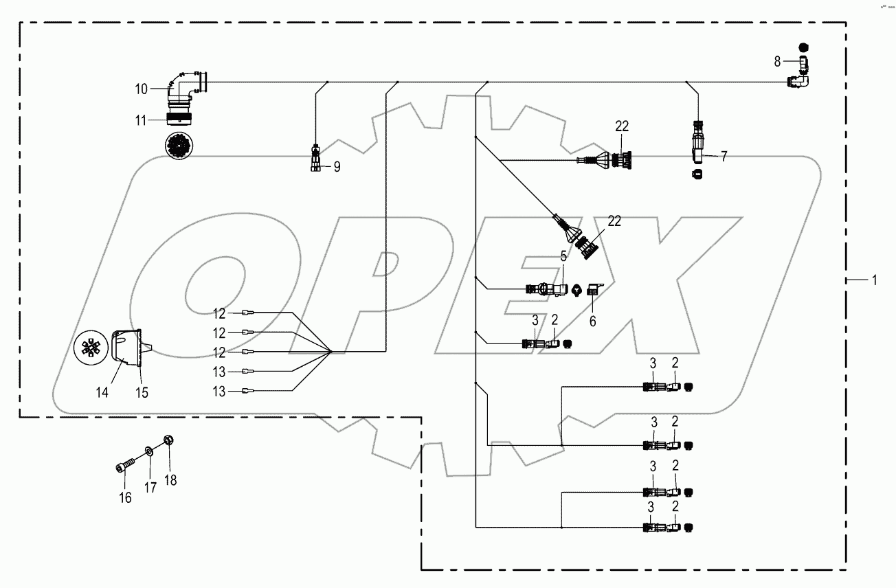Wiring harness - left front