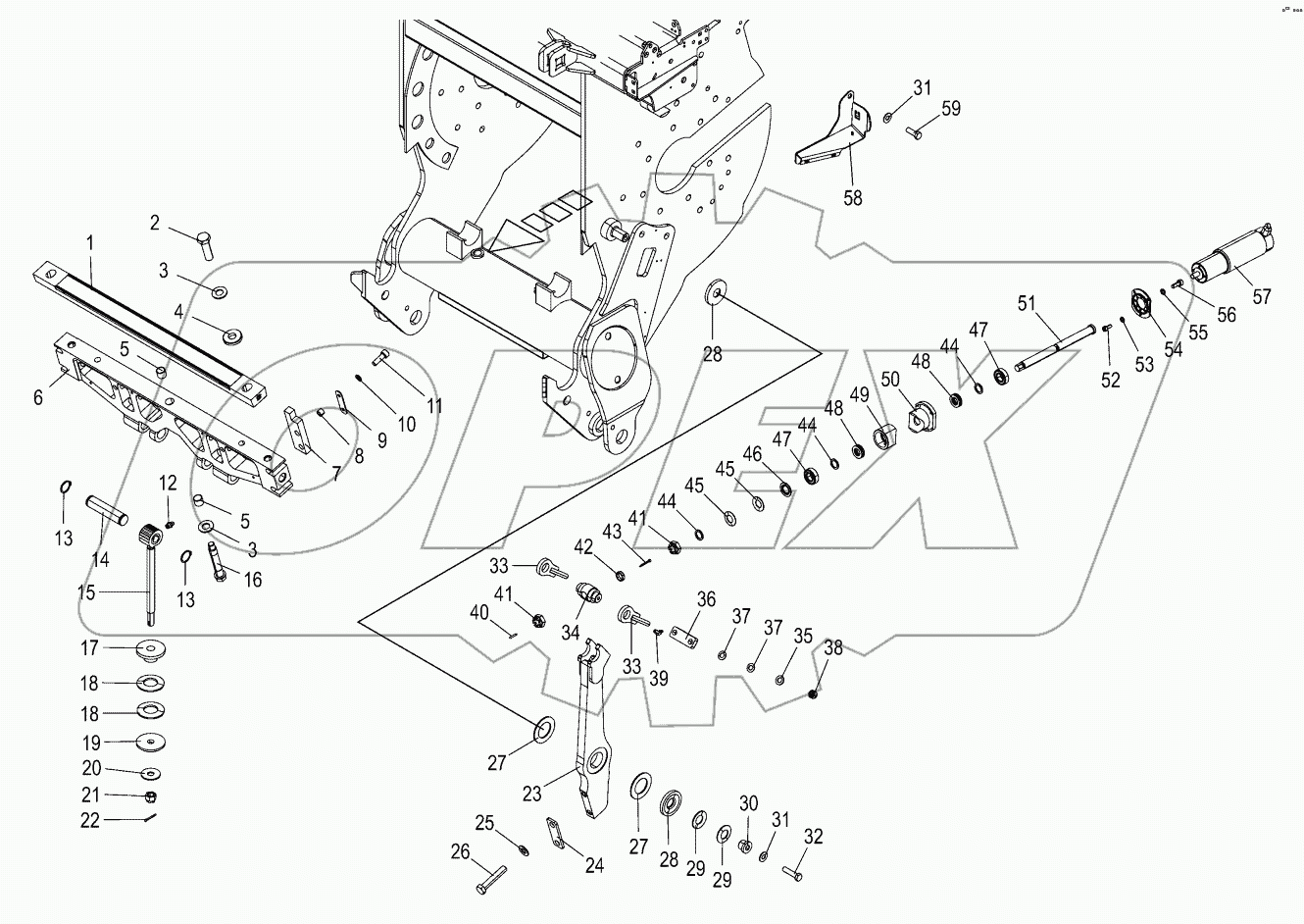 Shear bar adjustment