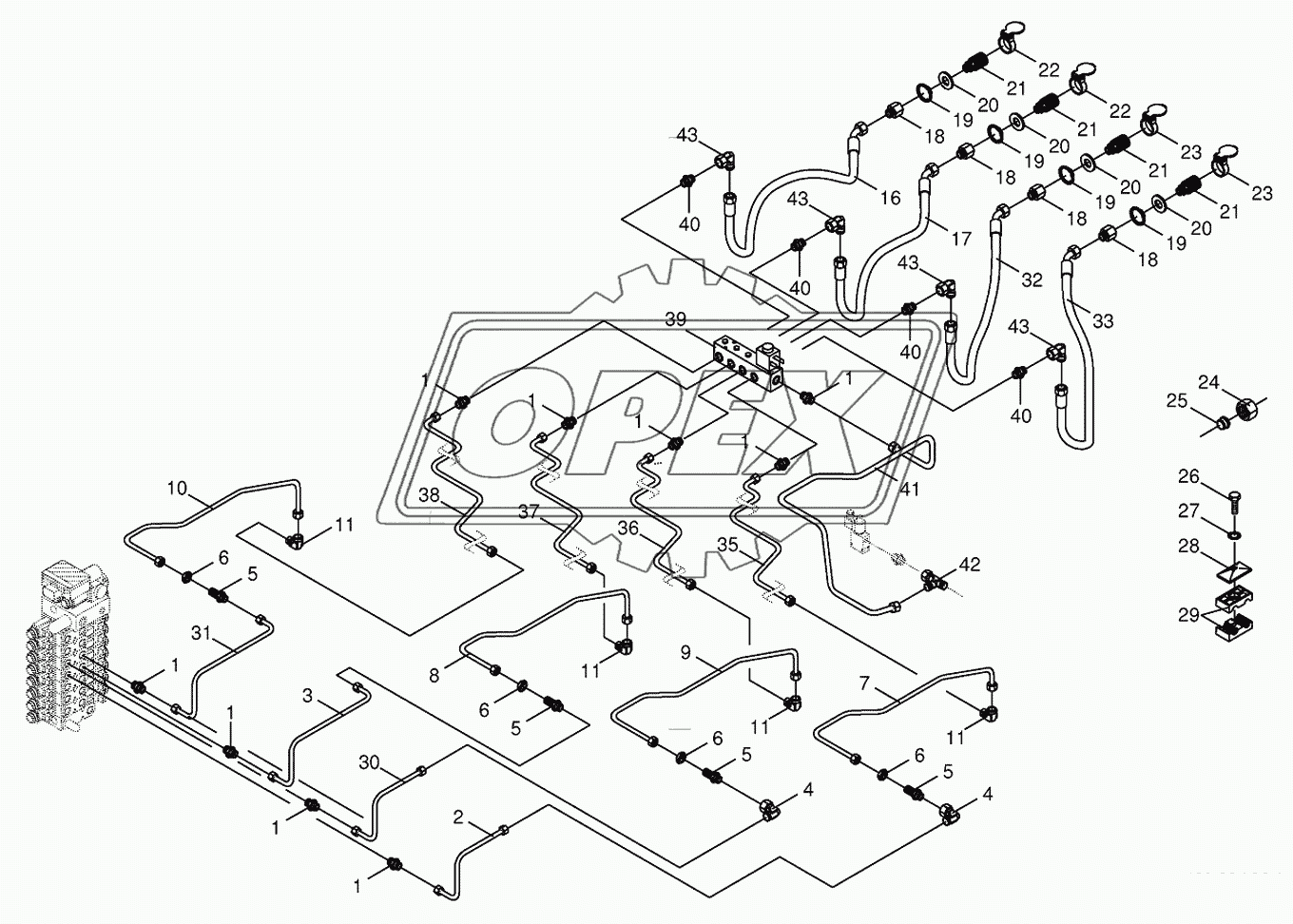 Hydraulics-front attachment 2