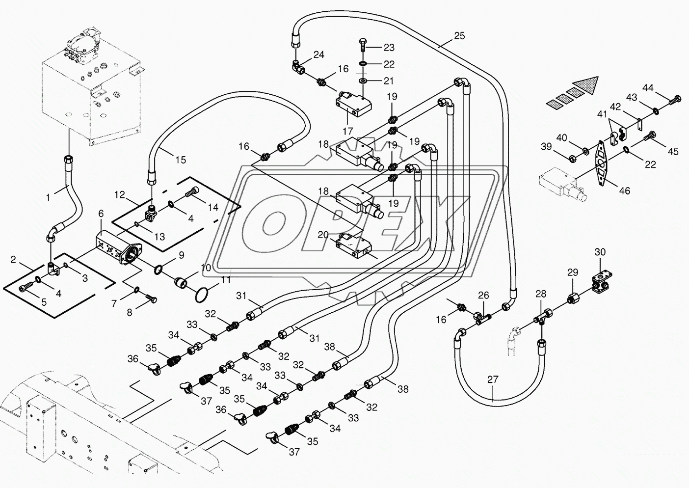 Hydraulics-additive connection back 1