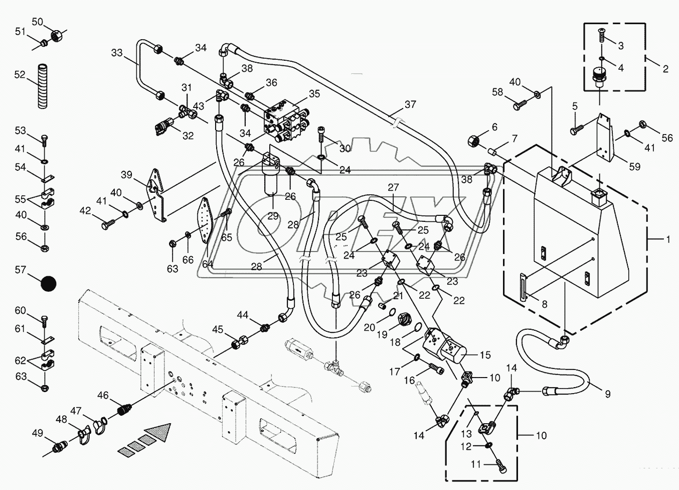 Hydraulics-additive connection back 2