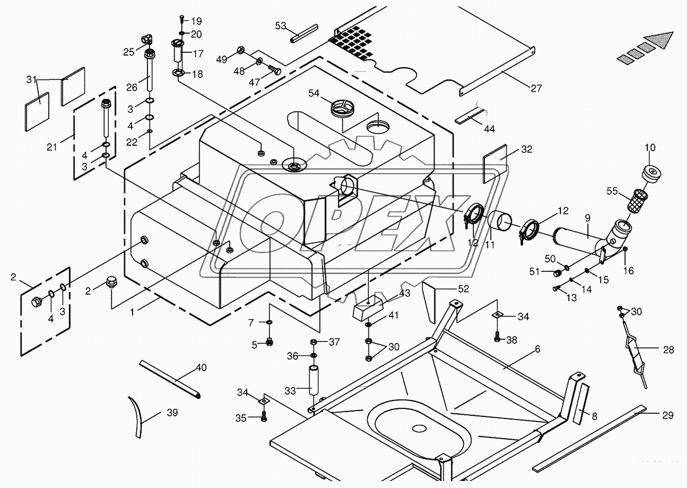 Diesel fuel tank 2