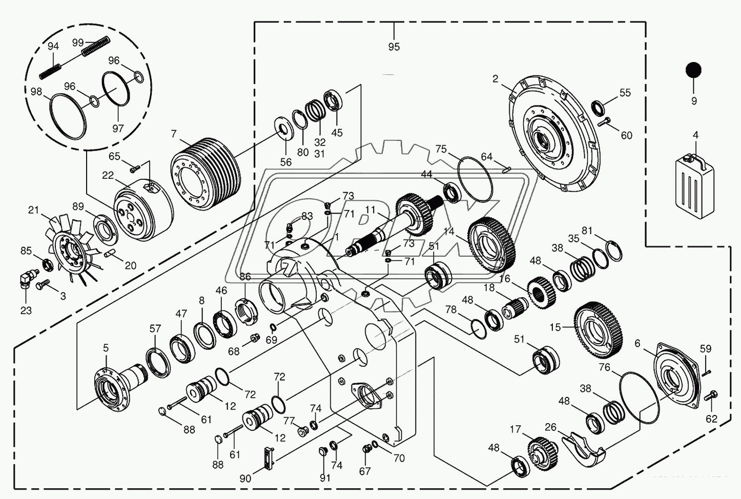 Motor output gear