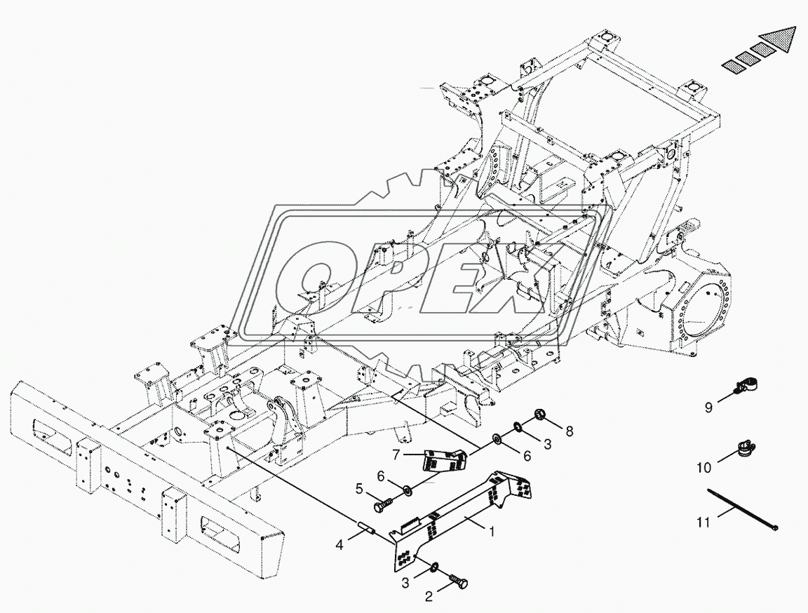 Wiring harness fastening