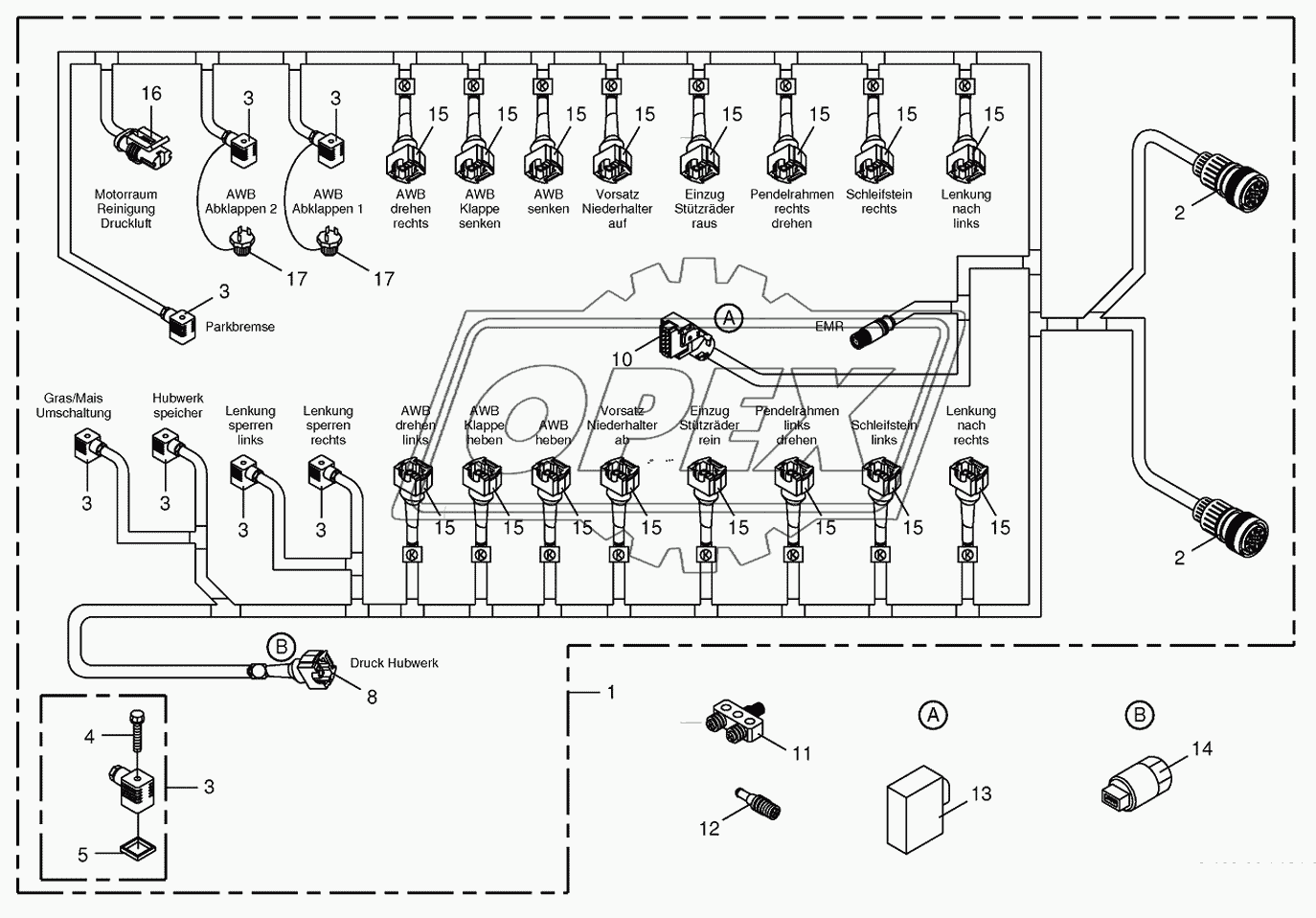 Wiring Harness-valve block