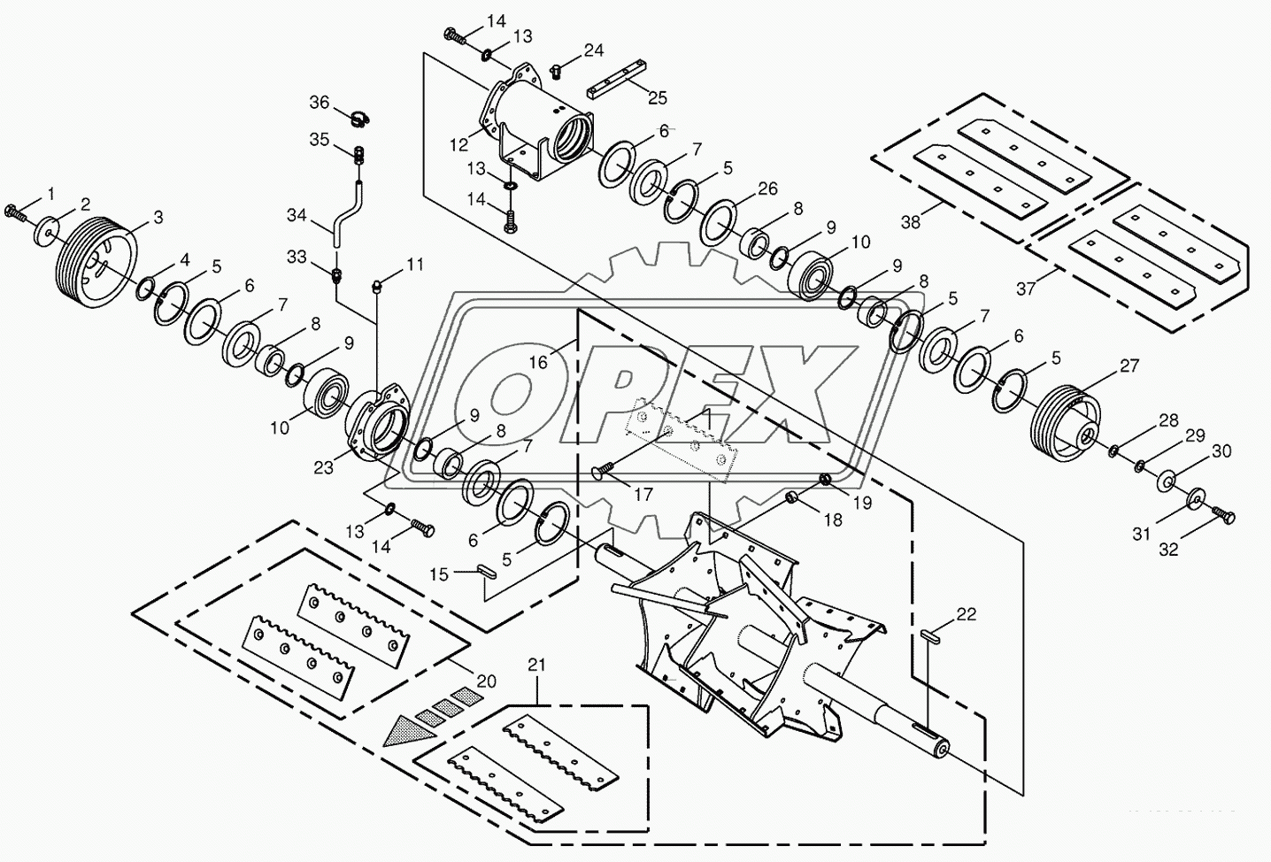 Discharge accelerator/bearing