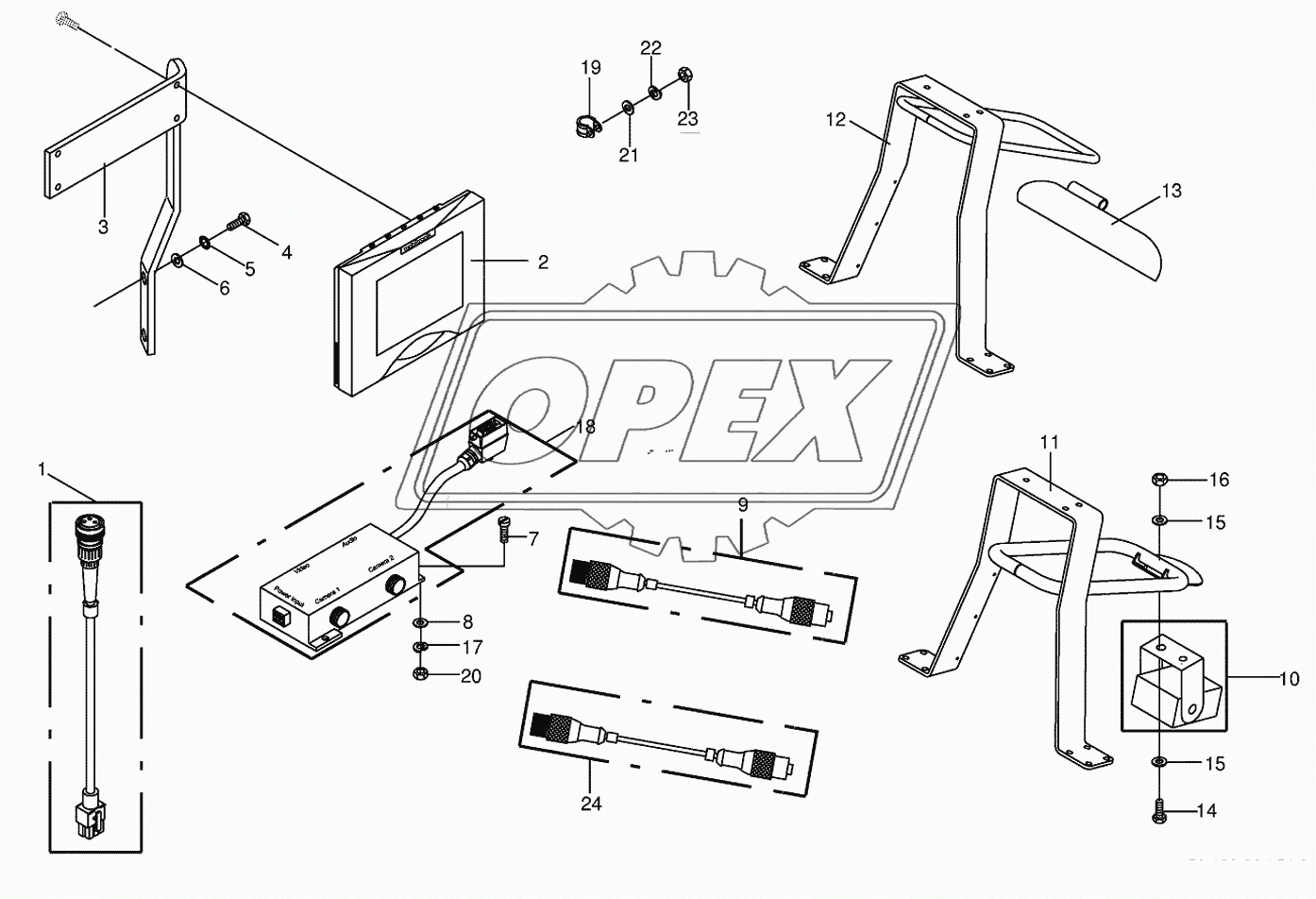 Camera surveillance/Rear view mirror