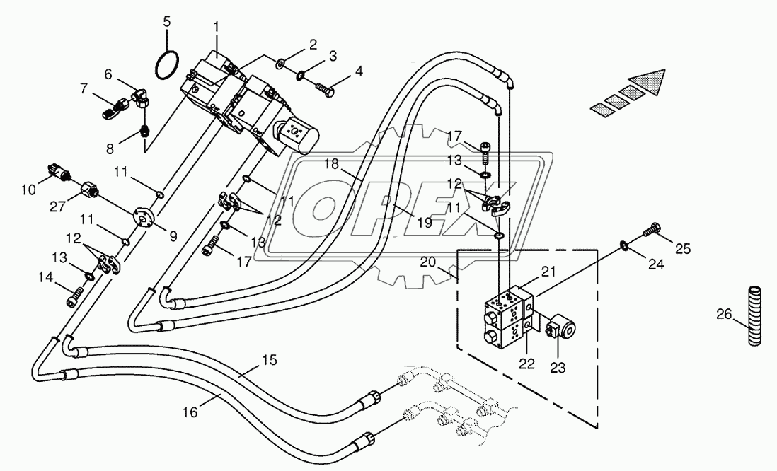 Traction drive pump