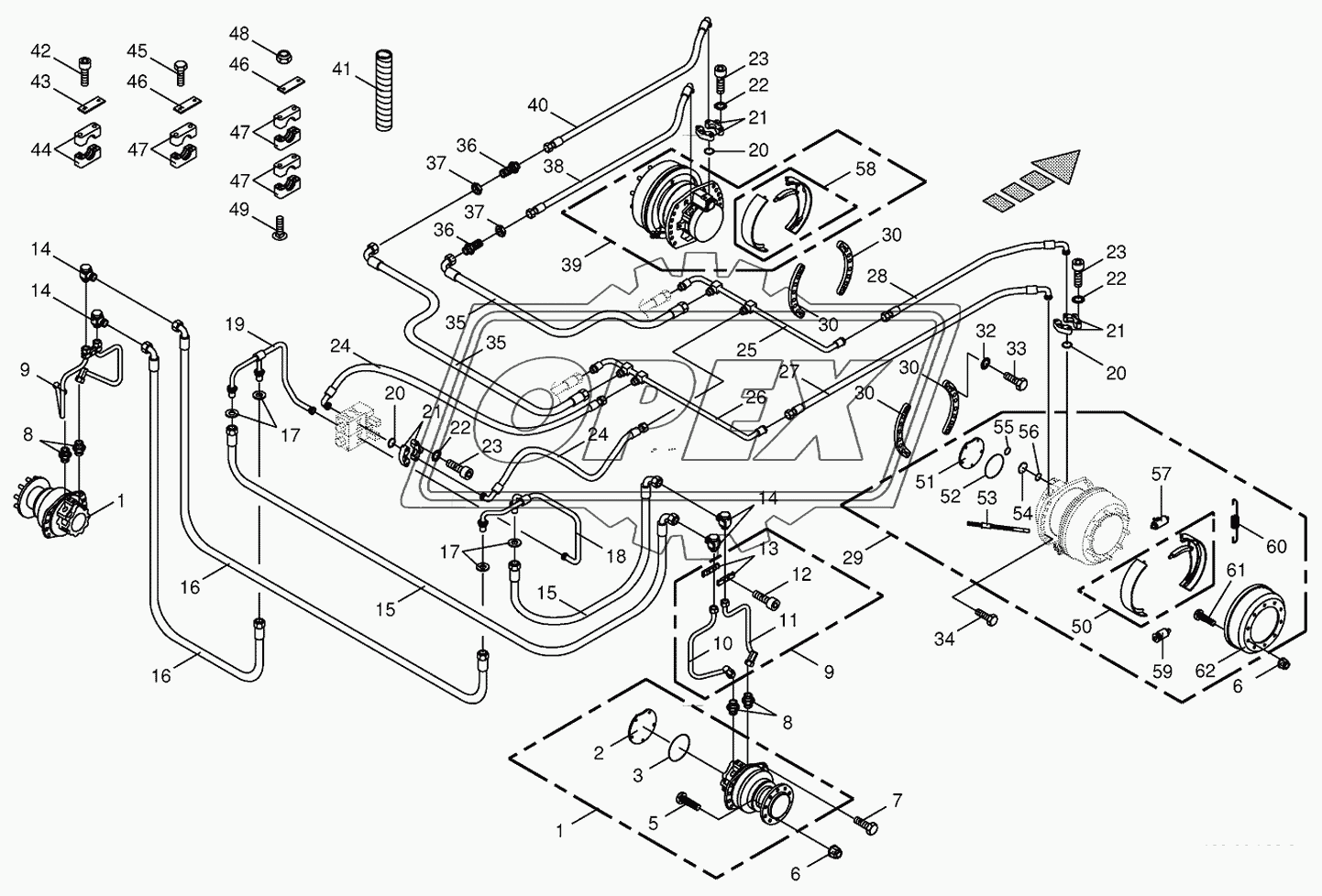 Traction drive wheel engine 1