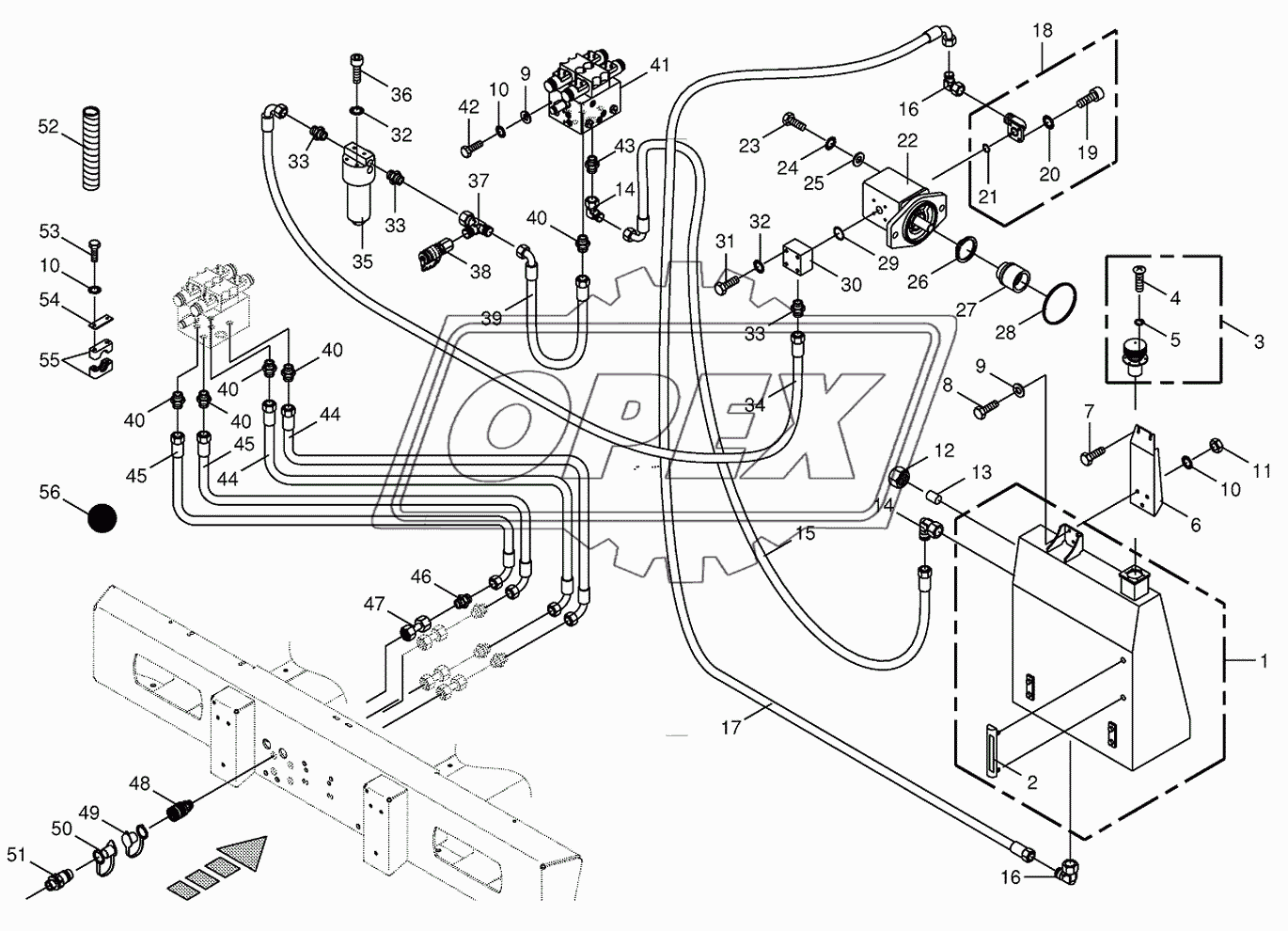 Hydraulics-additive connection back 2