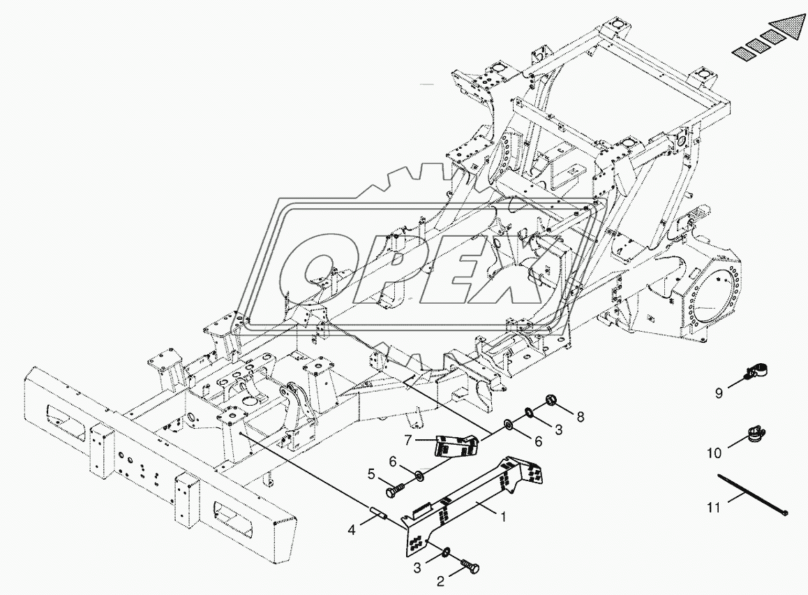 Wiring harness fastening