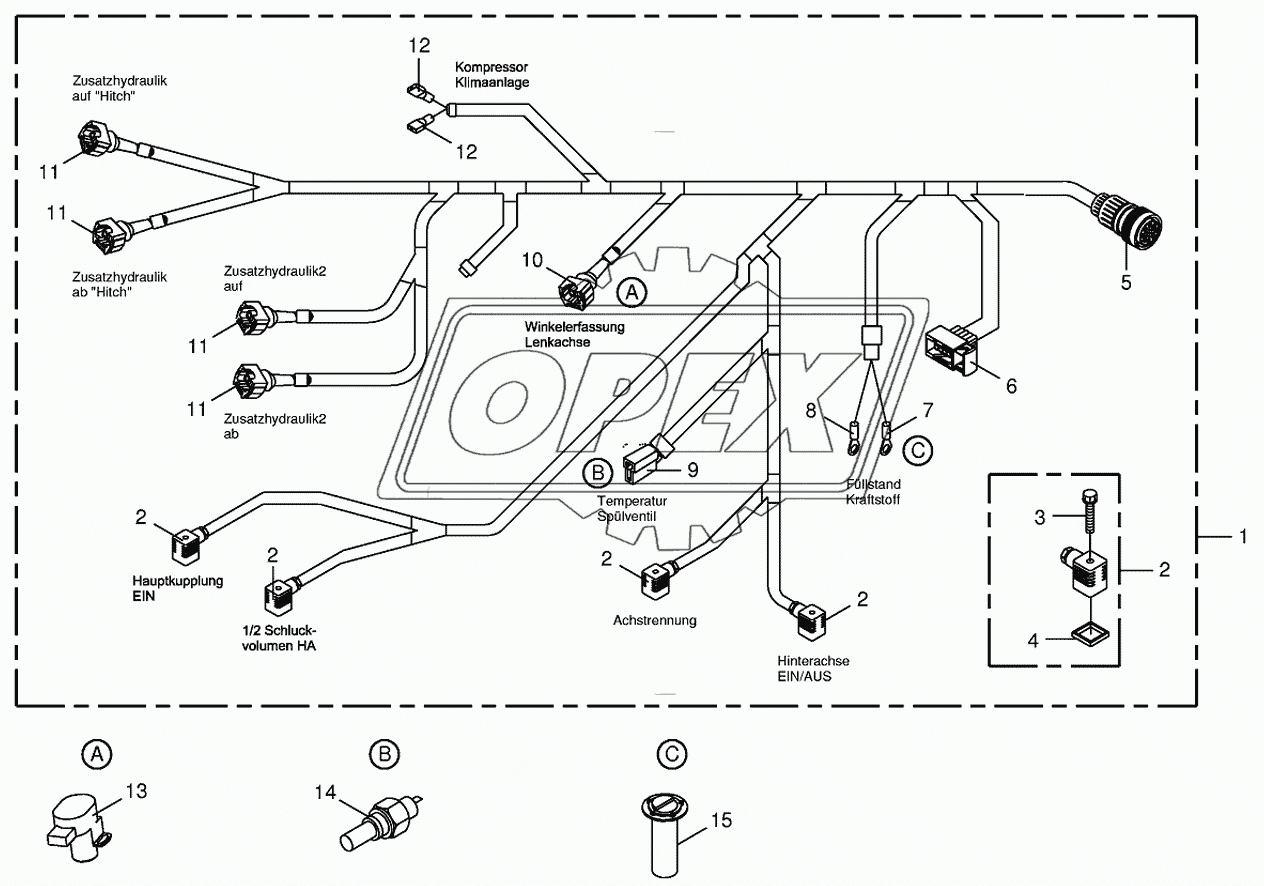 Wiring Harness-rear/drive valve