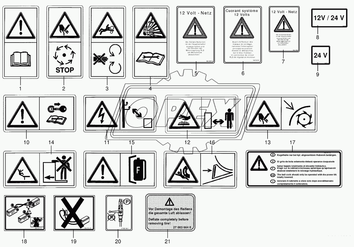 Warning signs